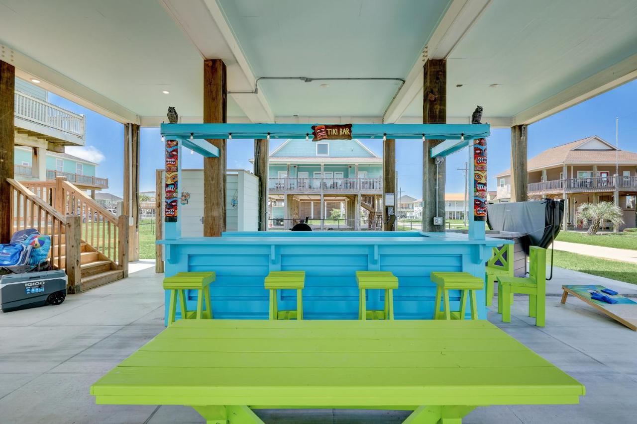 Beachfront - Hot Tub - Bbq - 14 Guests Bolivar Peninsula Exterior foto