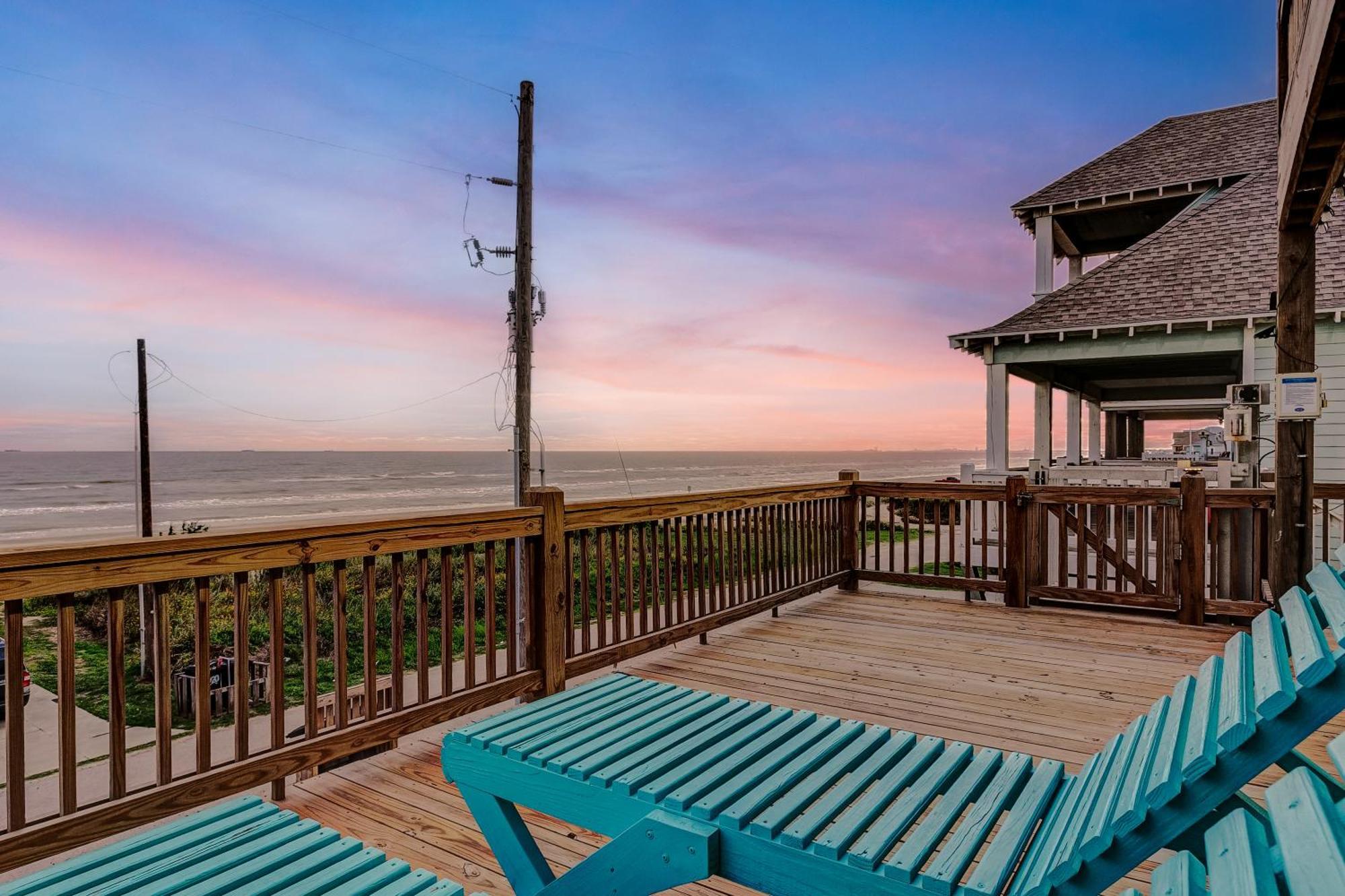 Beachfront - Hot Tub - Bbq - 14 Guests Vila Bolivar Peninsula Exterior foto