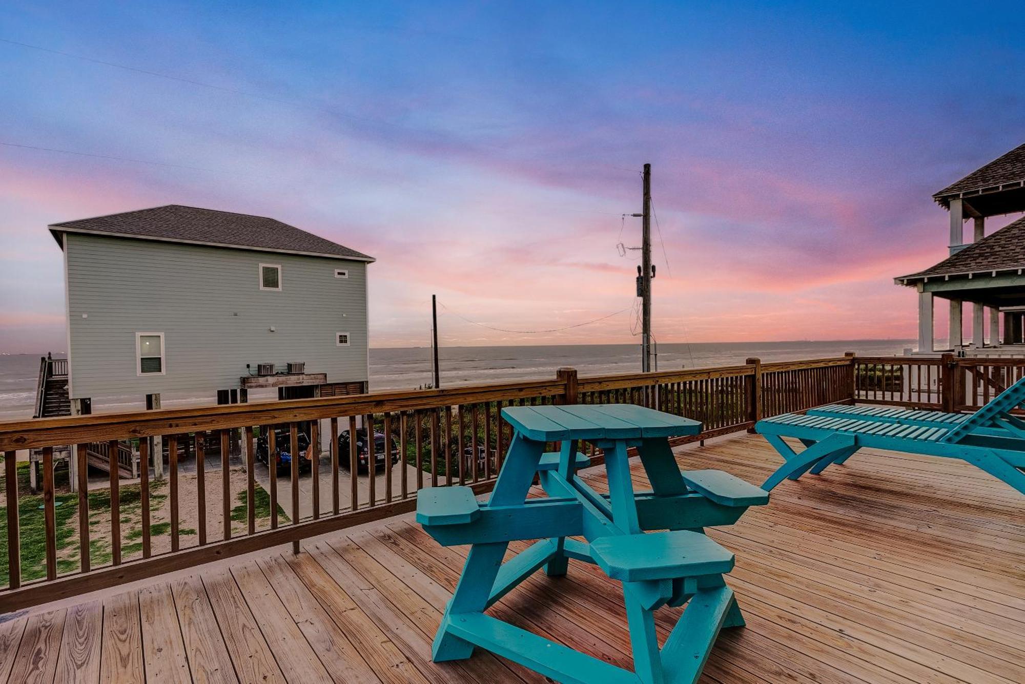 Beachfront - Hot Tub - Bbq - 14 Guests Vila Bolivar Peninsula Exterior foto